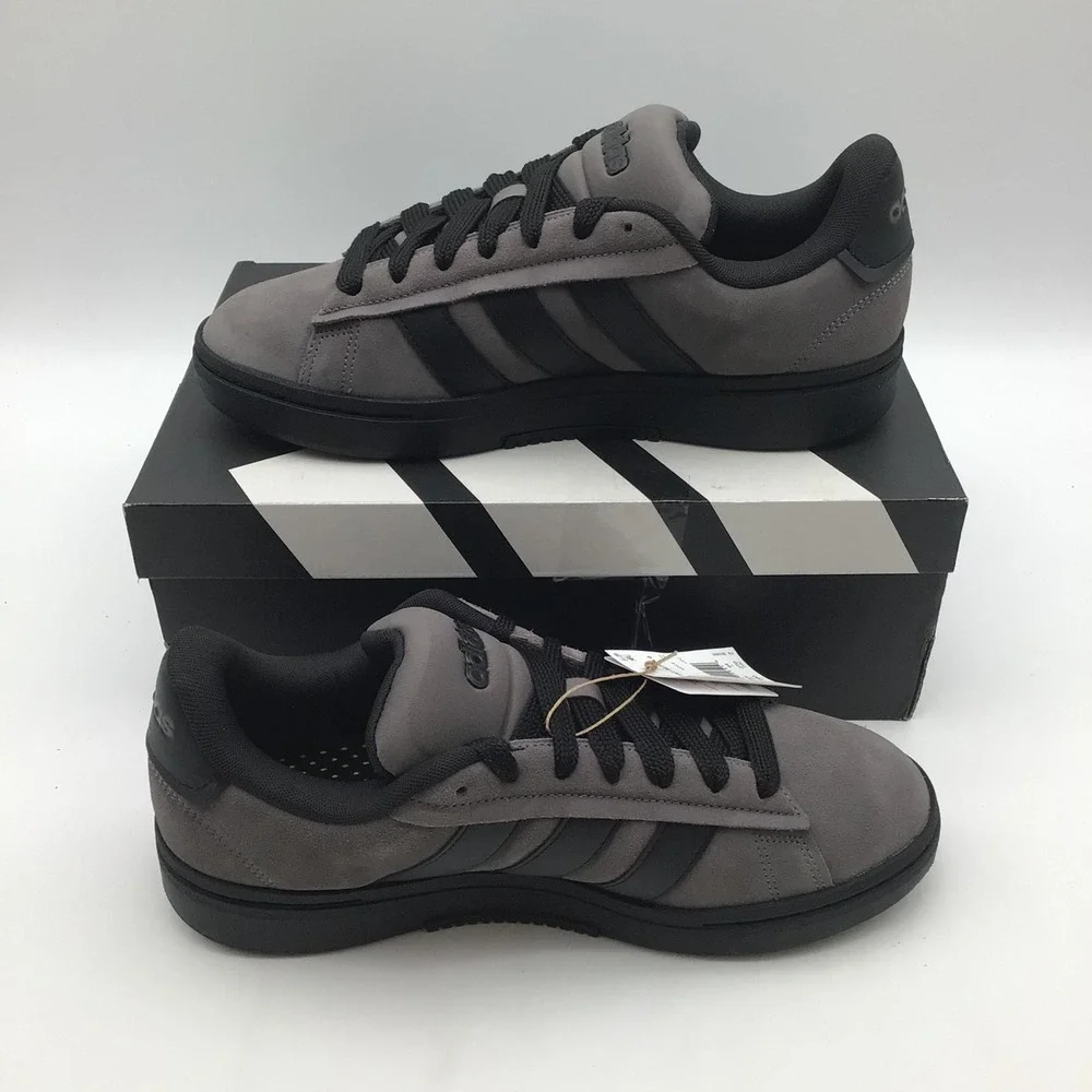Adidas Grand Court Alpha 00s Grey Black Suede Sneakers JP7632 Mens Size 10 NEW